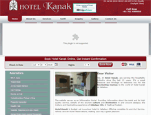 Tablet Screenshot of kanakhotel.com